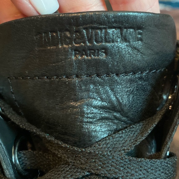 ZADIG & VOLTAIRE LAUREEN BLACK LEATHER BOOTS SZ 36 - Picture 9 of 14